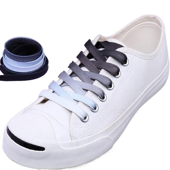 Get the Fade: Colorful Shoe Laces You'll Love Two packs Blue and Black gradient - Picture 5 of 8